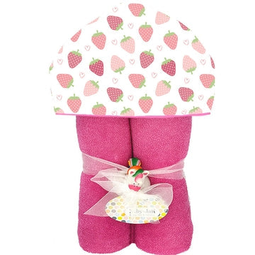 Baby Jar - Deluxe Hooded Towel, Strawberries