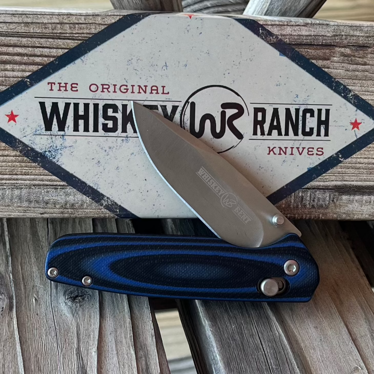 Blue Catch Pin Knife