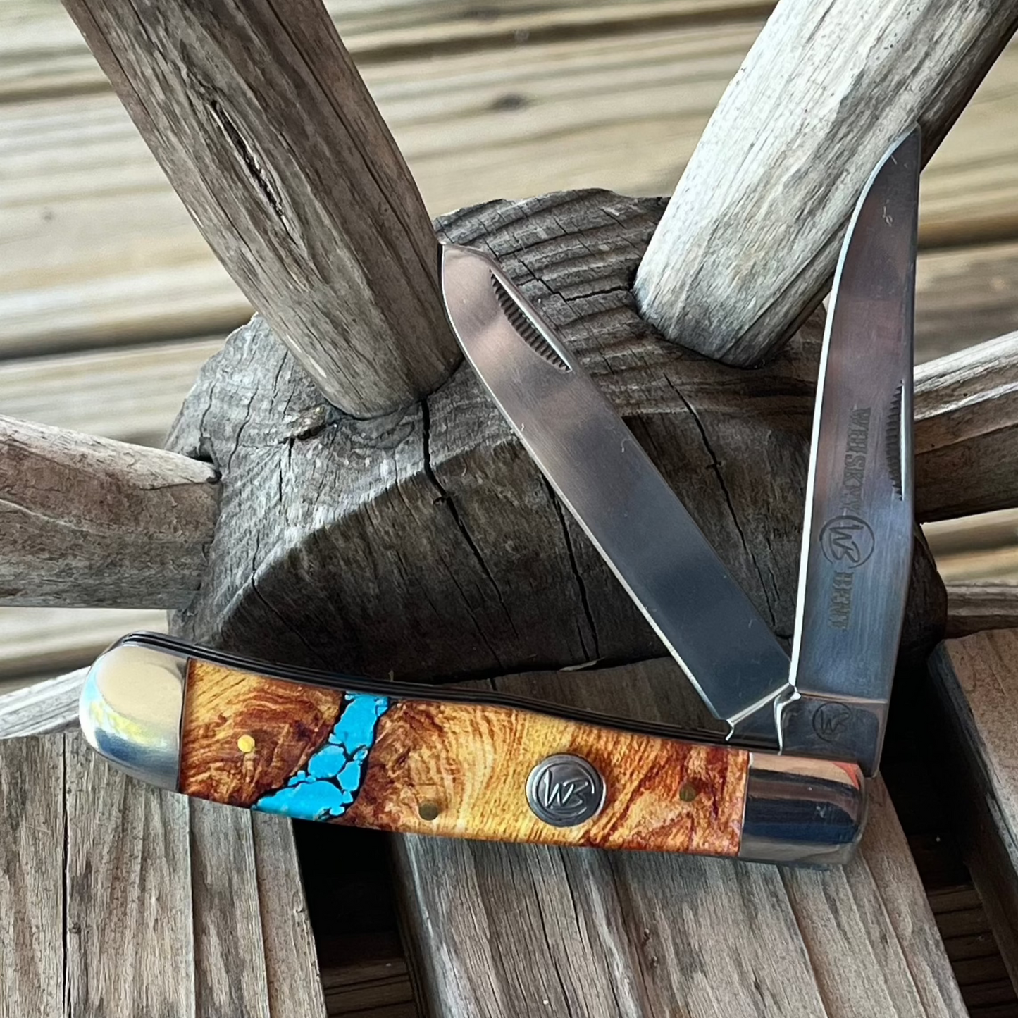River Marble Trapper Knife
