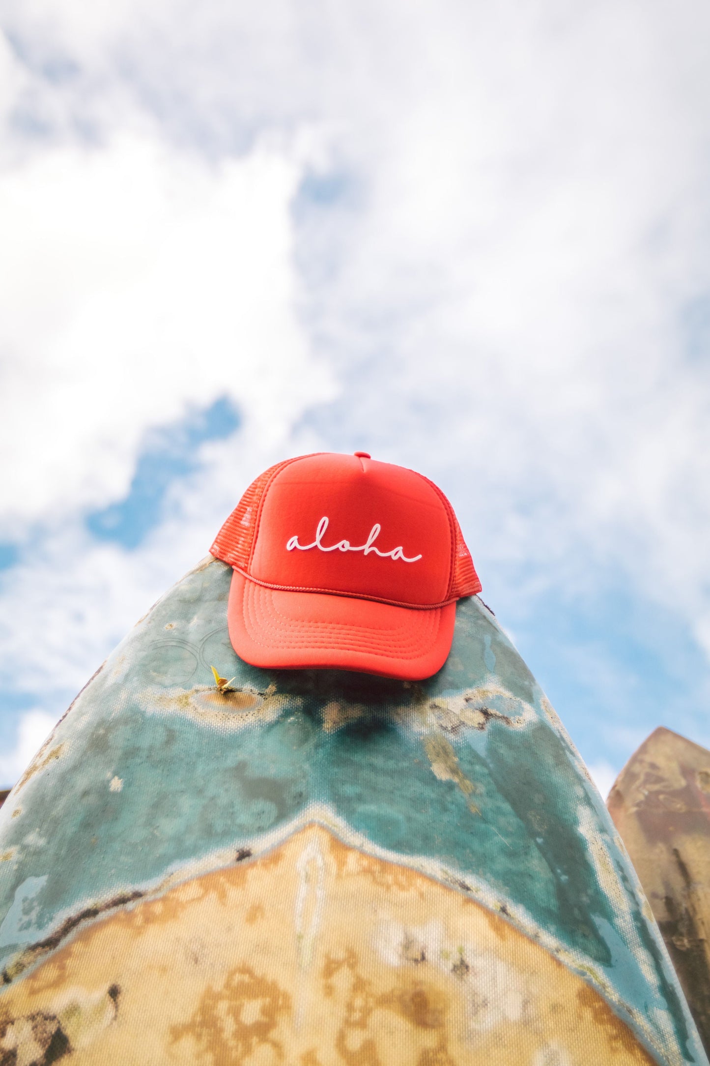 Aloha Cursive Foam Snapback