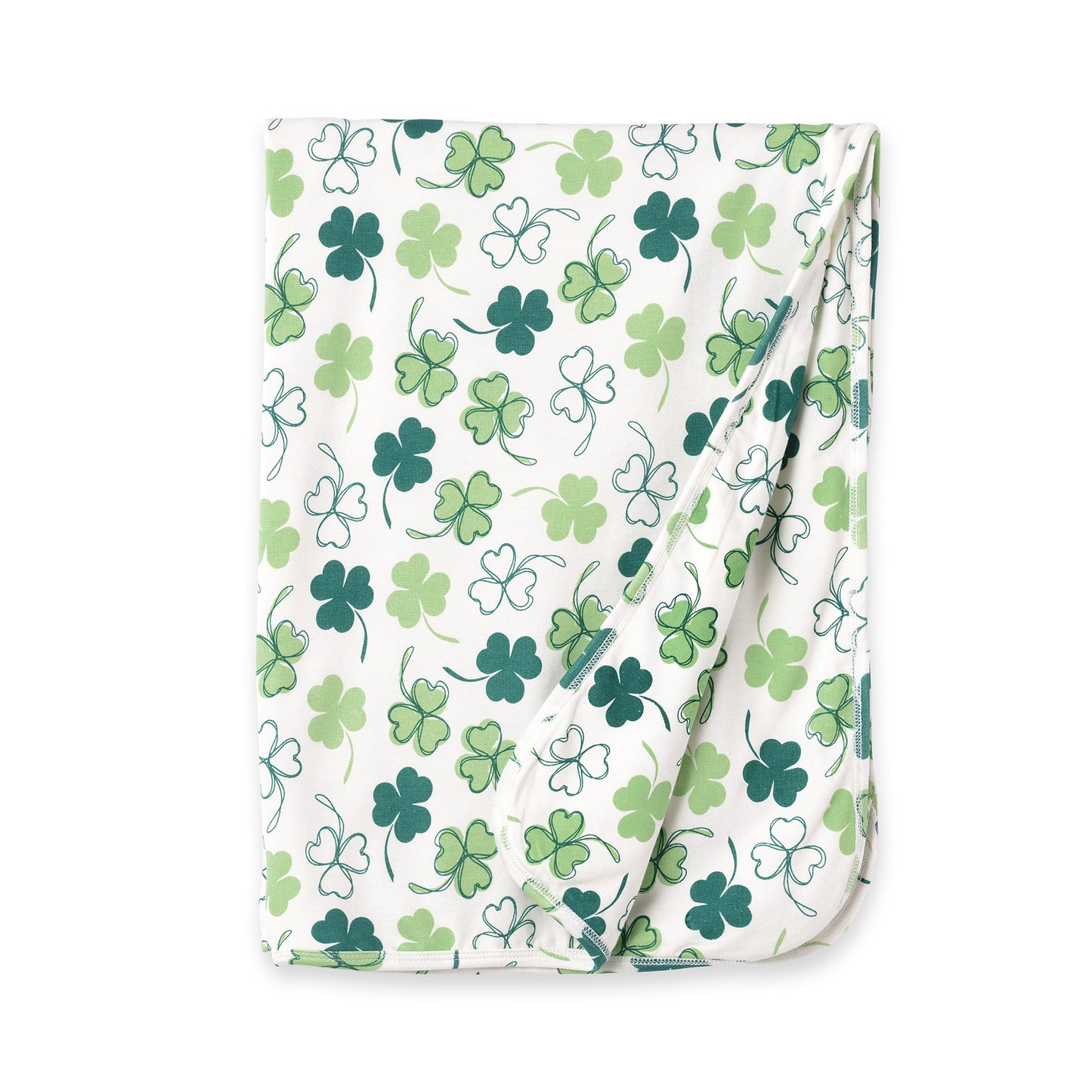 Shamrock Baby Blanket – Soft Bamboo Stroller Wrap