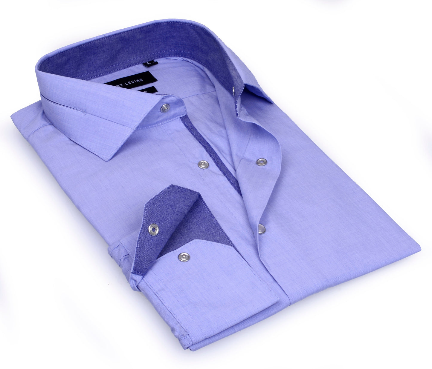 Larry Levin Button-Up Shirt // - Tailored Fit - contrast trimming - final sale