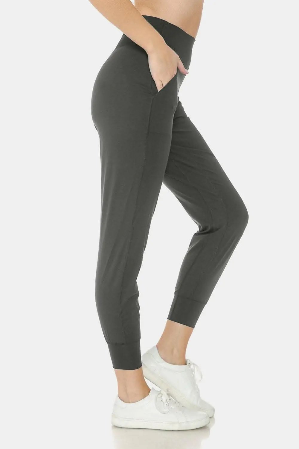 Trendsi Leggings Depot Wide Waistband Slim Active Joggers
