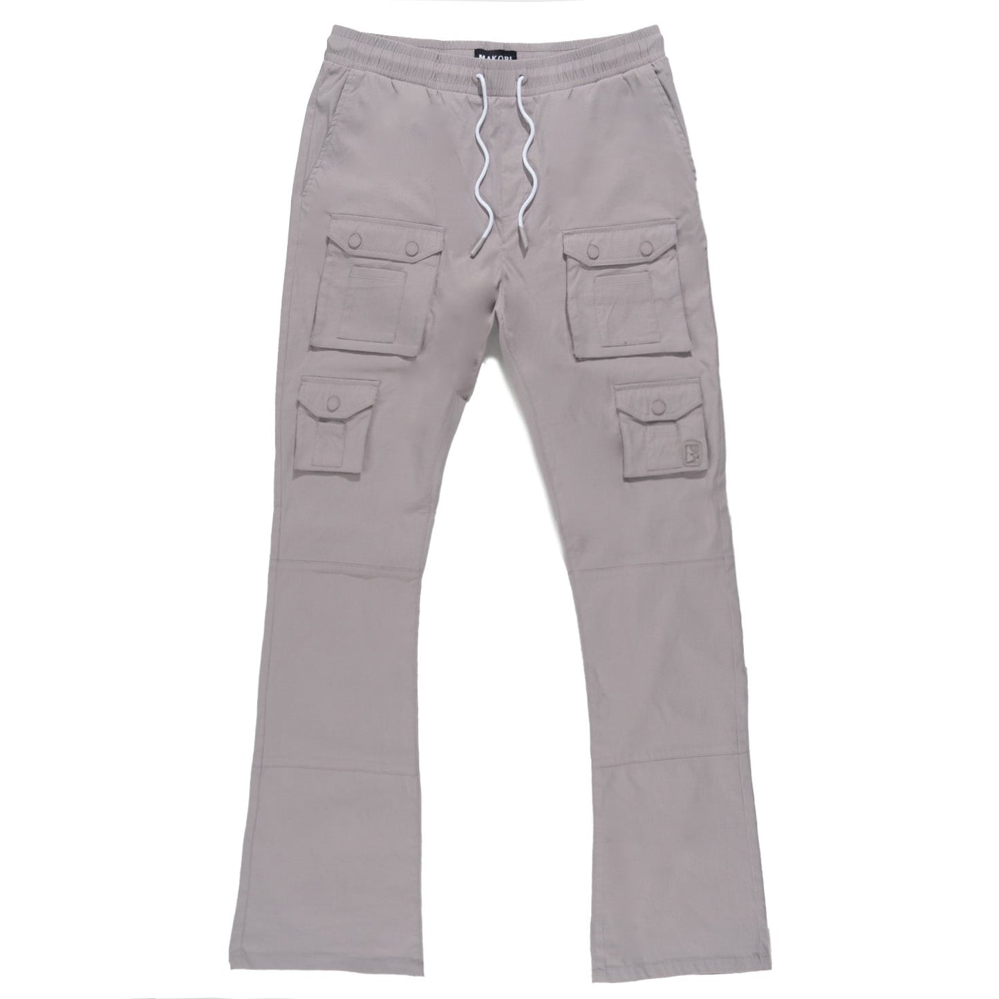 M1633 Colton 34” Stack Nylon/Spandex Sweat Pants - Gray