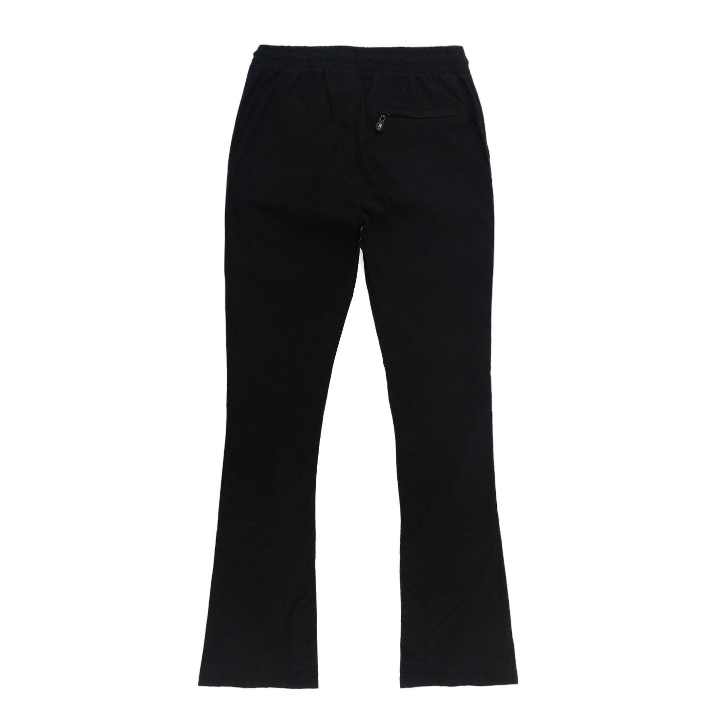 M1633 Colton 34” Stack Nylon/Spandex Sweat Pants - Black