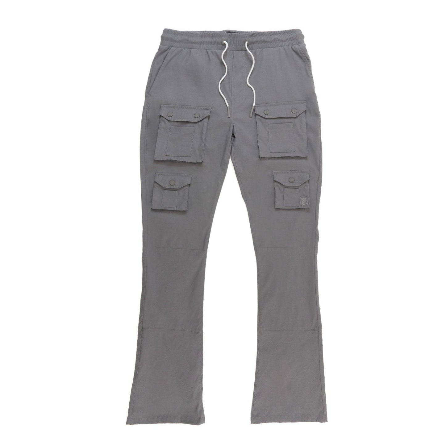 M1633 Colton 34” Stack Nylon/Spandex Sweat Pants - Dark Gray