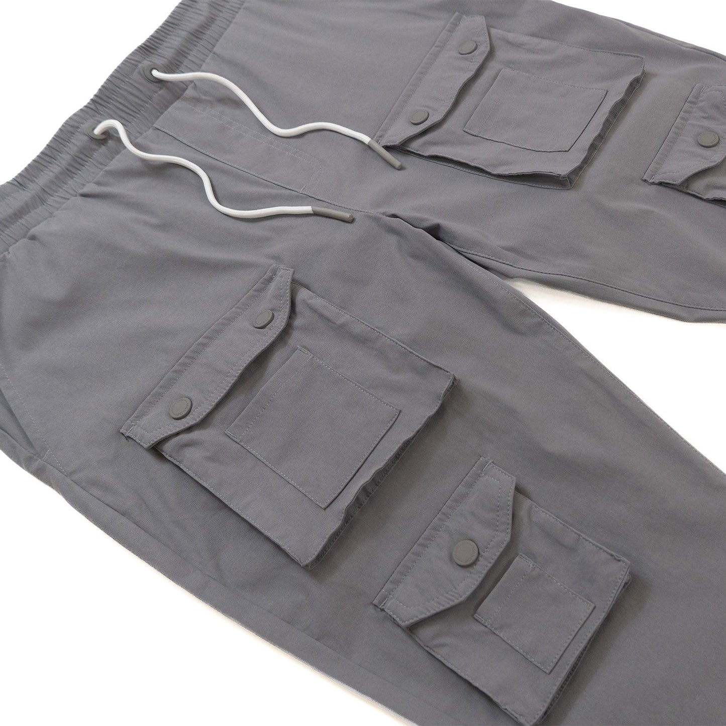 M1633 Colton 34” Stack Nylon/Spandex Sweat Pants - Dark Gray