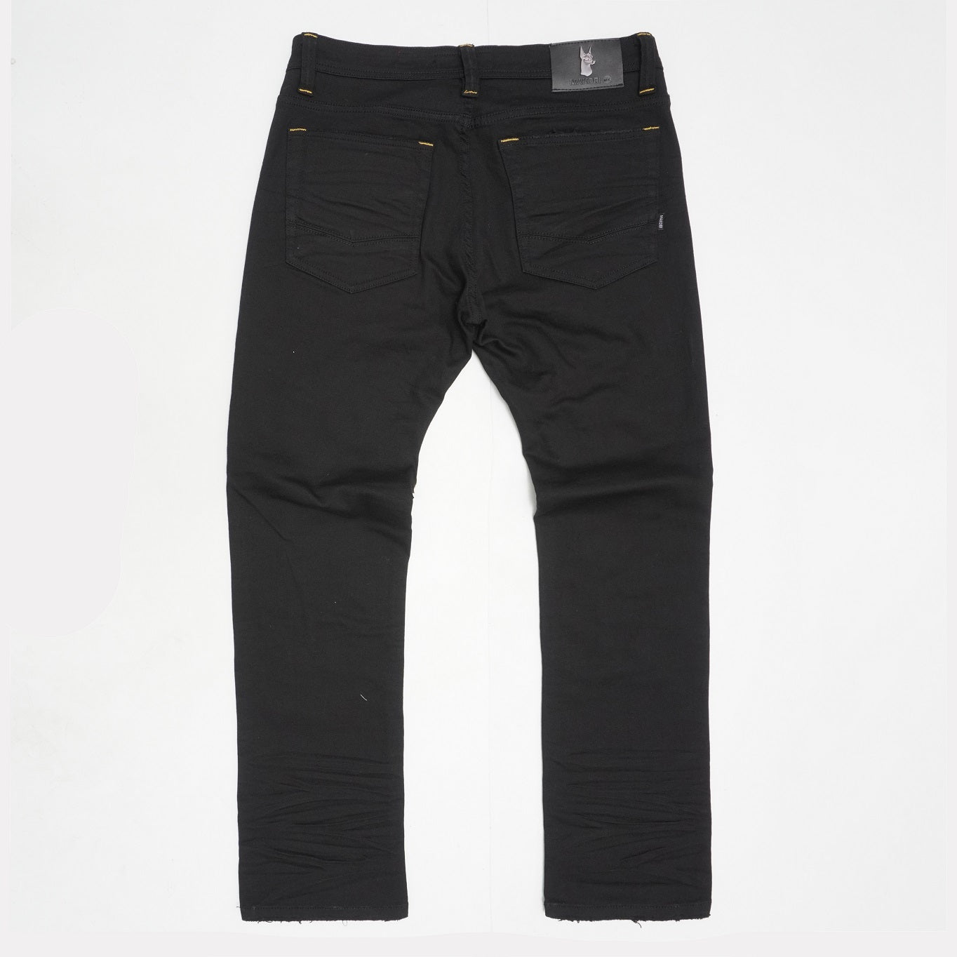 M1773 Makobi Amalfi Denim Jeans W/ Underlay - Black Yellow