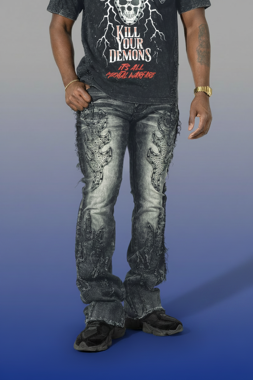 M1959 Tesoro Stacked Jeans - Black