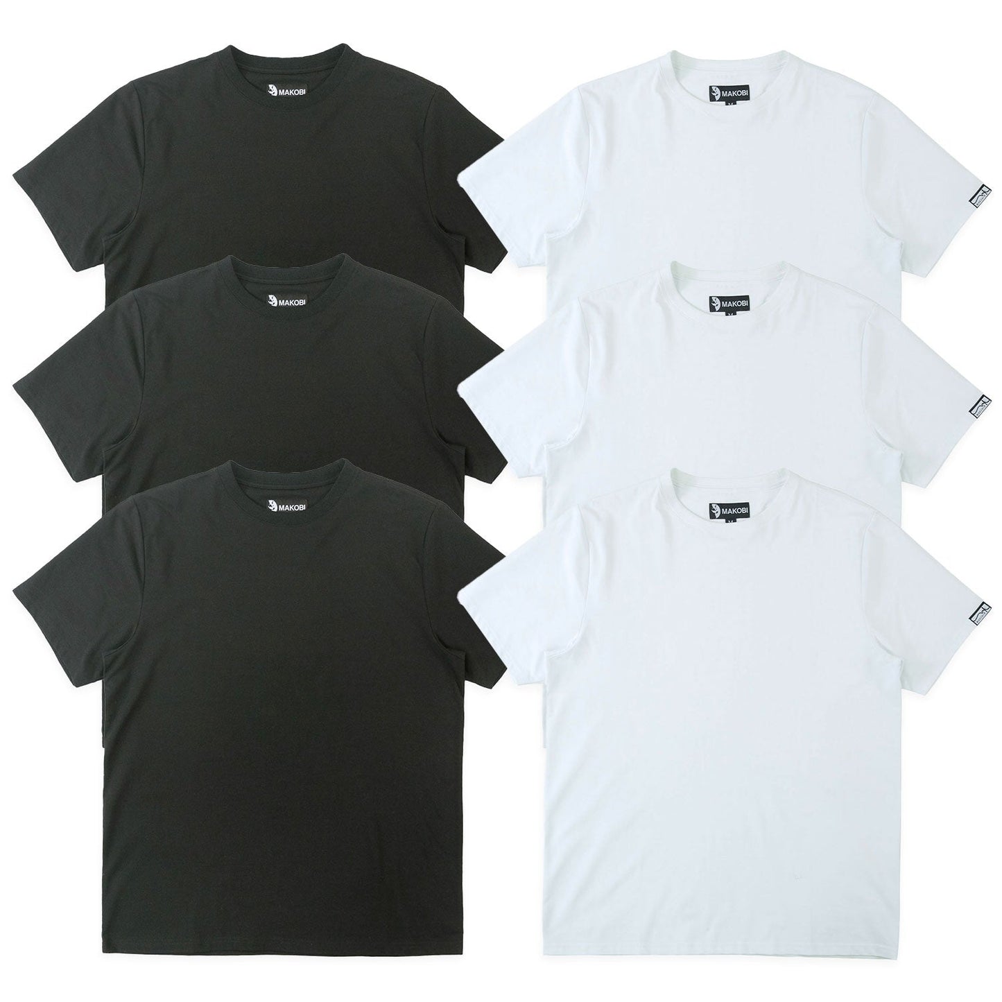 TEES | M303 Makobi Essentials Bundle of 6 - Black & White