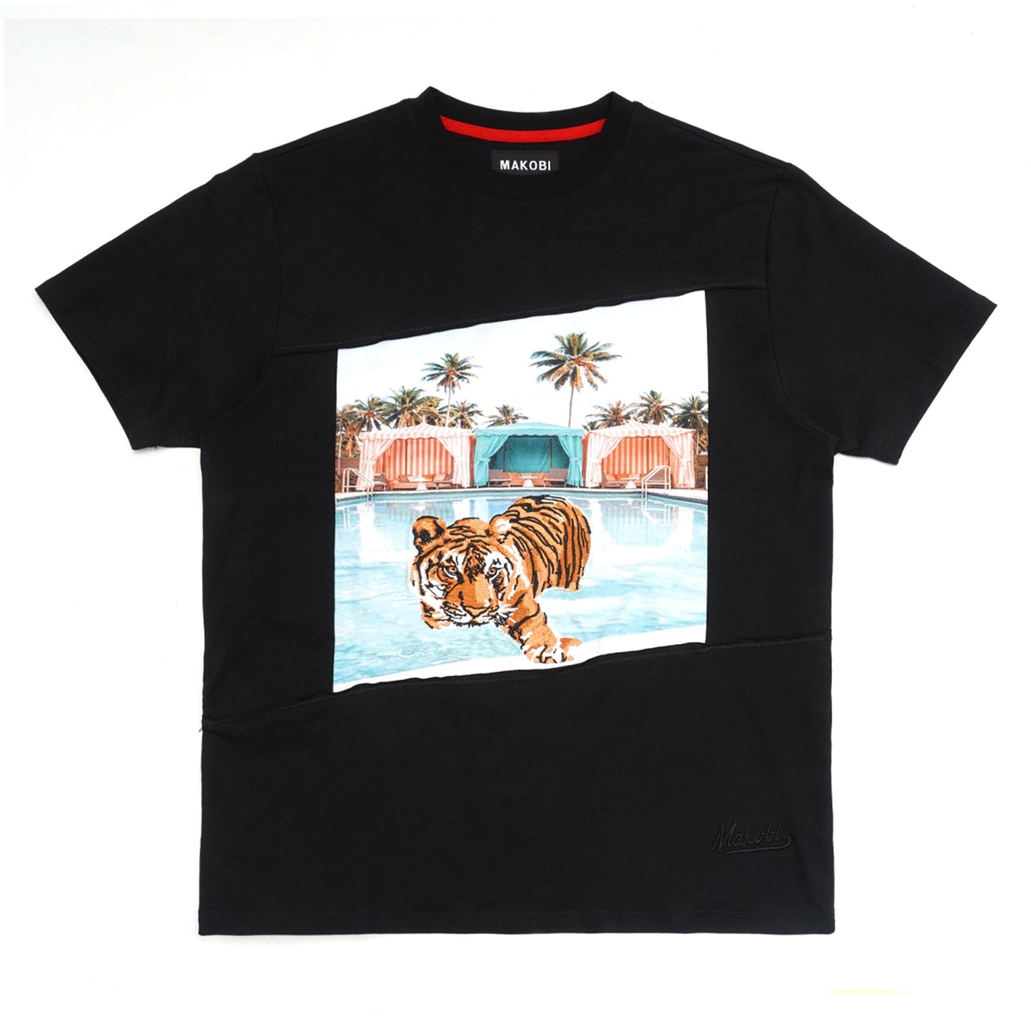 M304 Tiger In Paradise Tee - Black