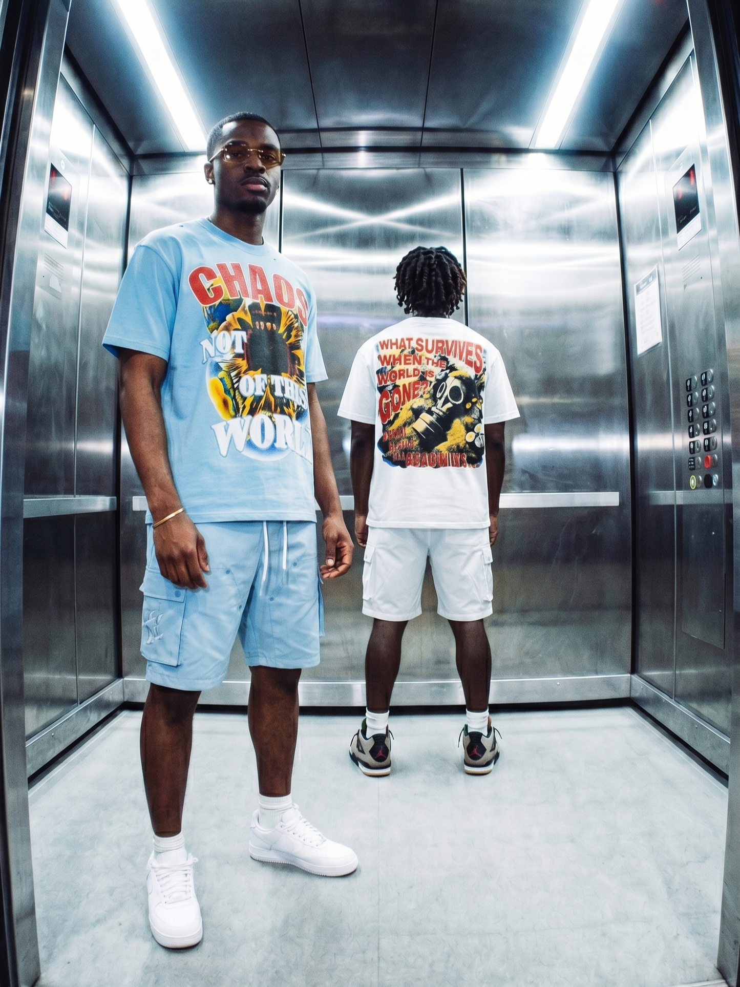 M318 Chaos Oversized T-shirt - Blue