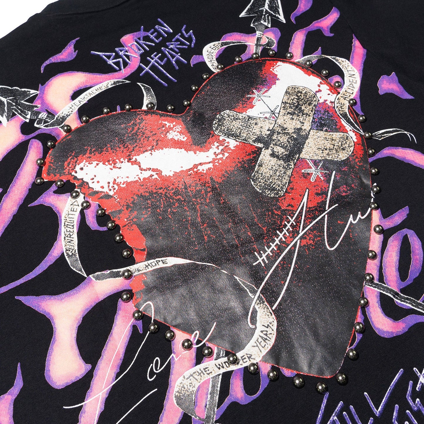Jersey Shirt | M391 Beautiful Disaster Boxed Tee - Black