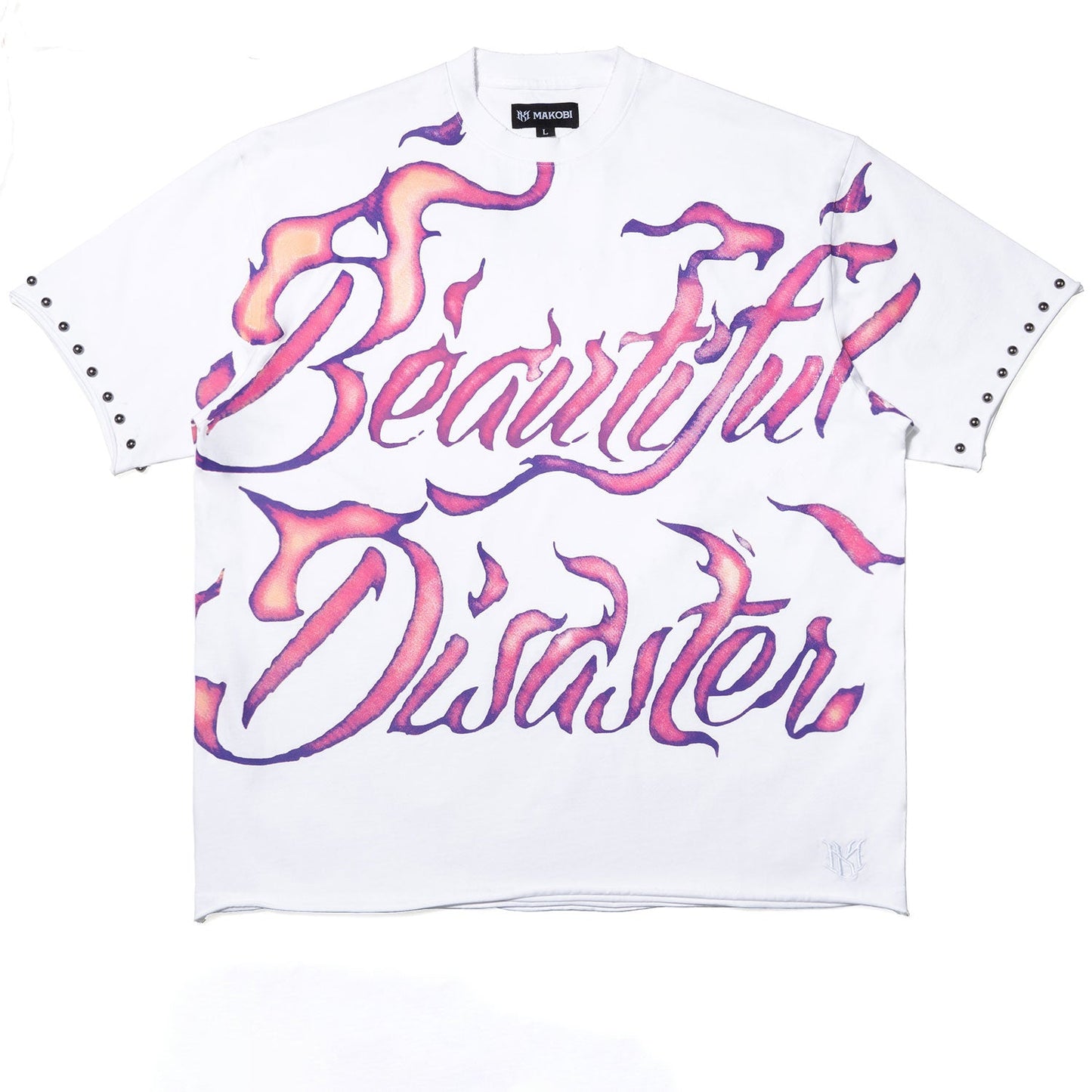 Jersey Shirt | M391 Beautiful Disaster Boxed Tee - White