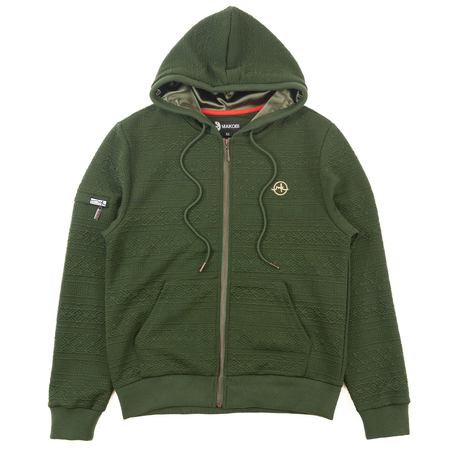 M4356 Berteli Jacquard Hoody Set - Olive