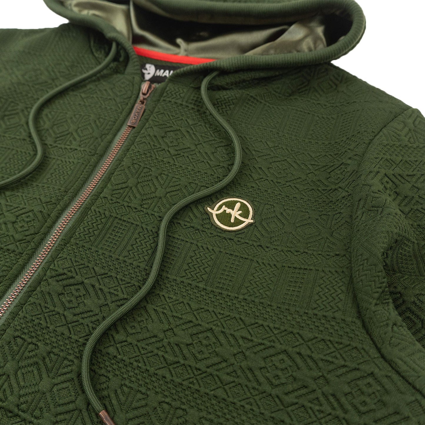 M4356 Berteli Jacquard Hoody Set - Olive