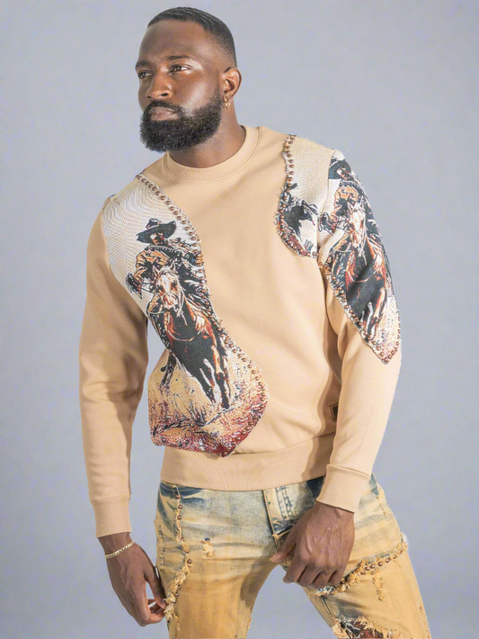 Sweatshirt|M4374 Ferdoni Crewneck - Khaki