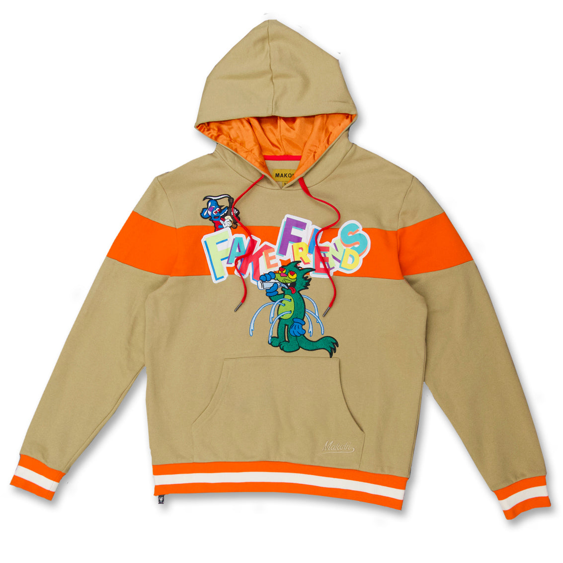 M5223 Fake Friends Hoodie - Khaki