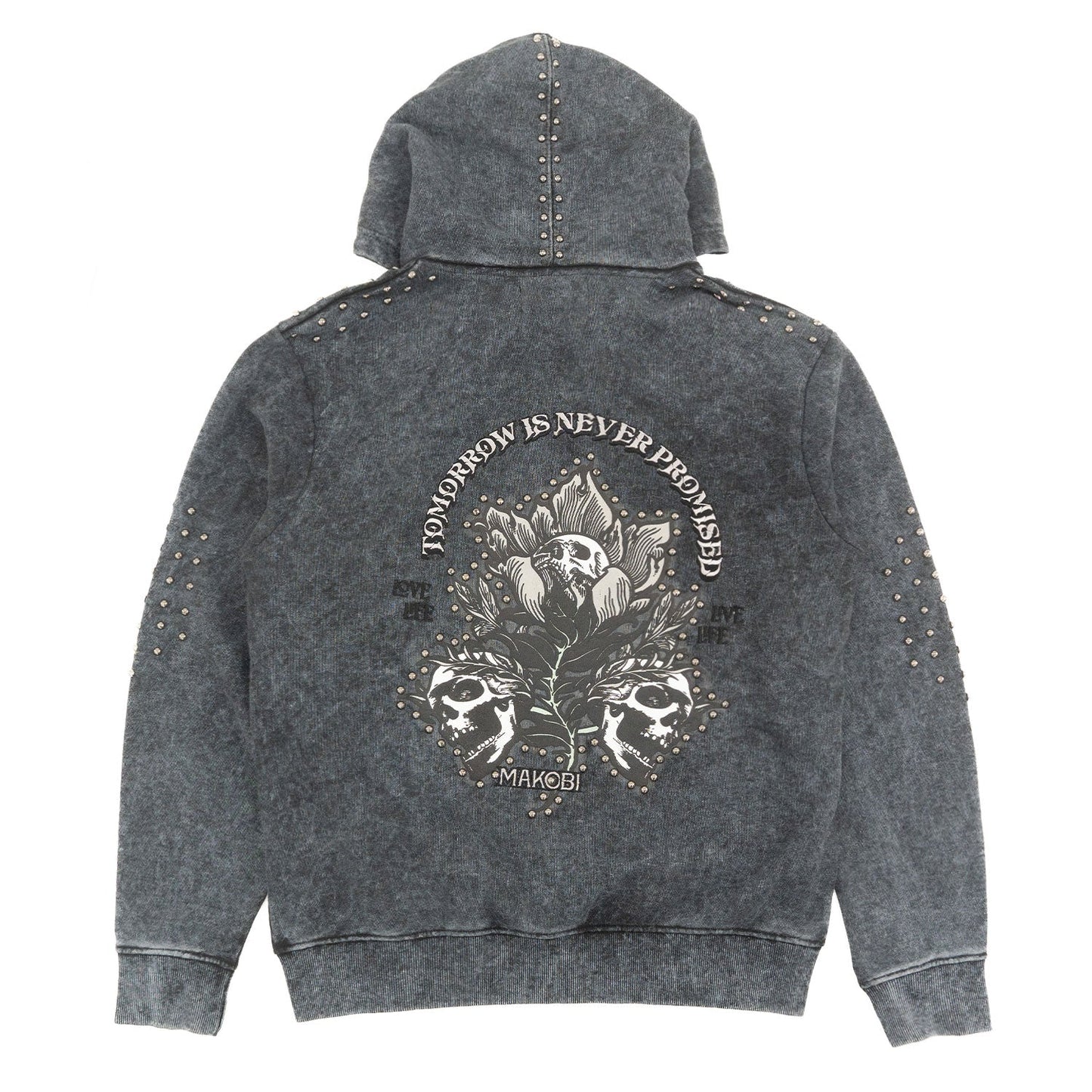 Hoodie | M5345 Bianco Zip Up - Black