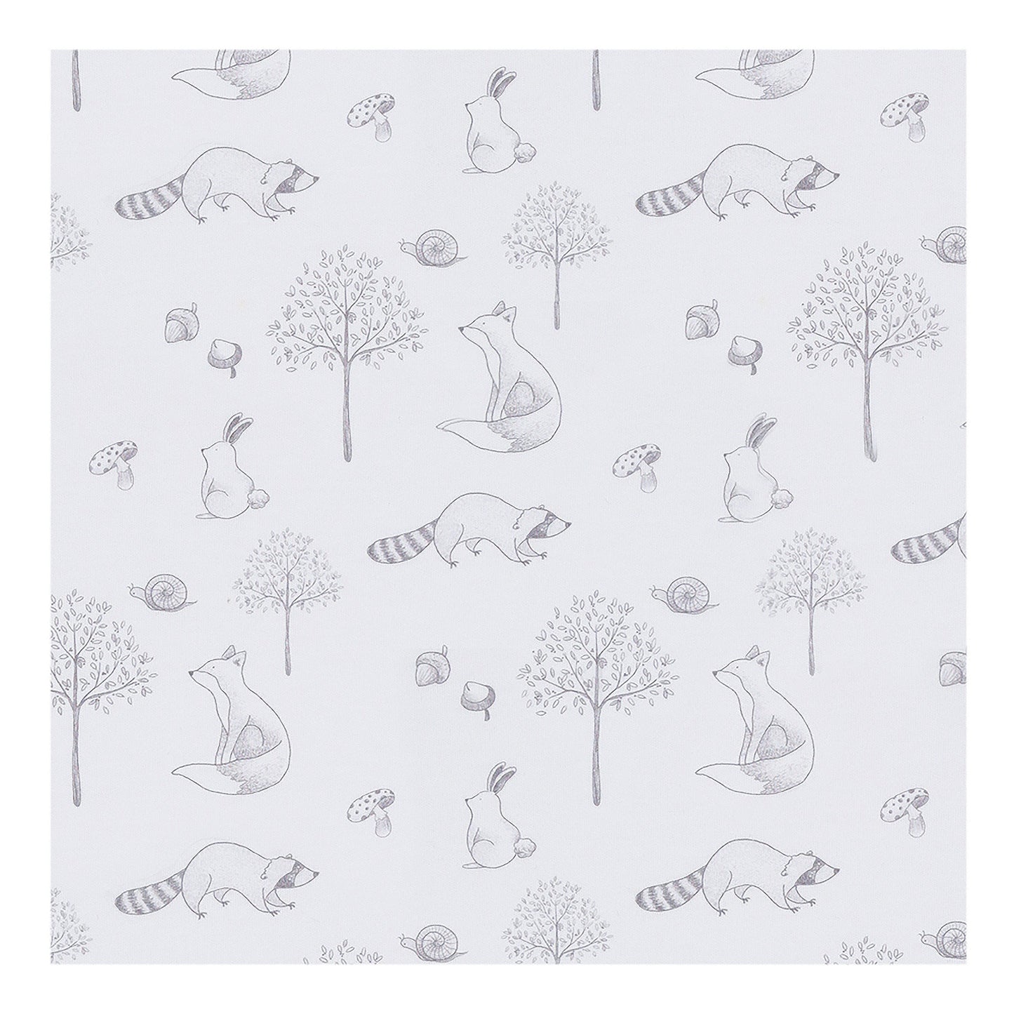 Gray Raccoon Pima Baby Pajama