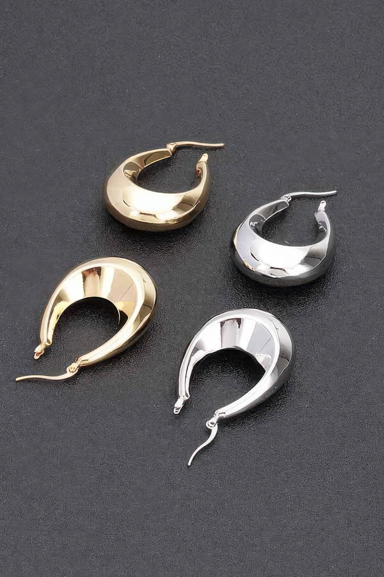 MIDNIGHT TRIBES Metal Vintage Hoop Earrings: BYMANYC ® New York