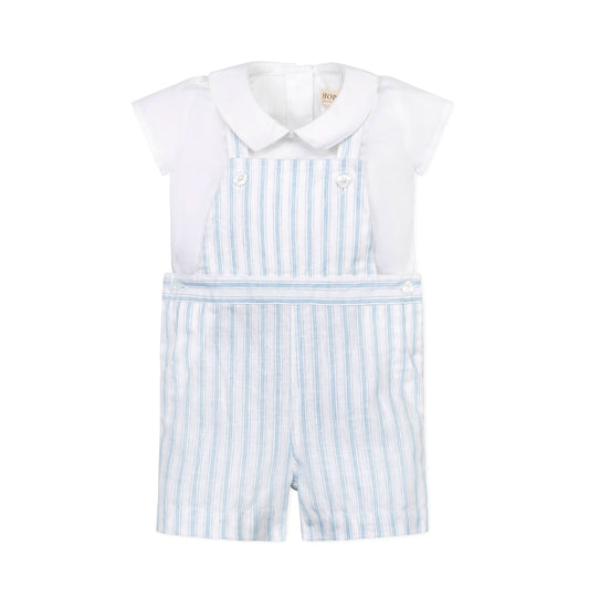 Linen Shortie Overall Set