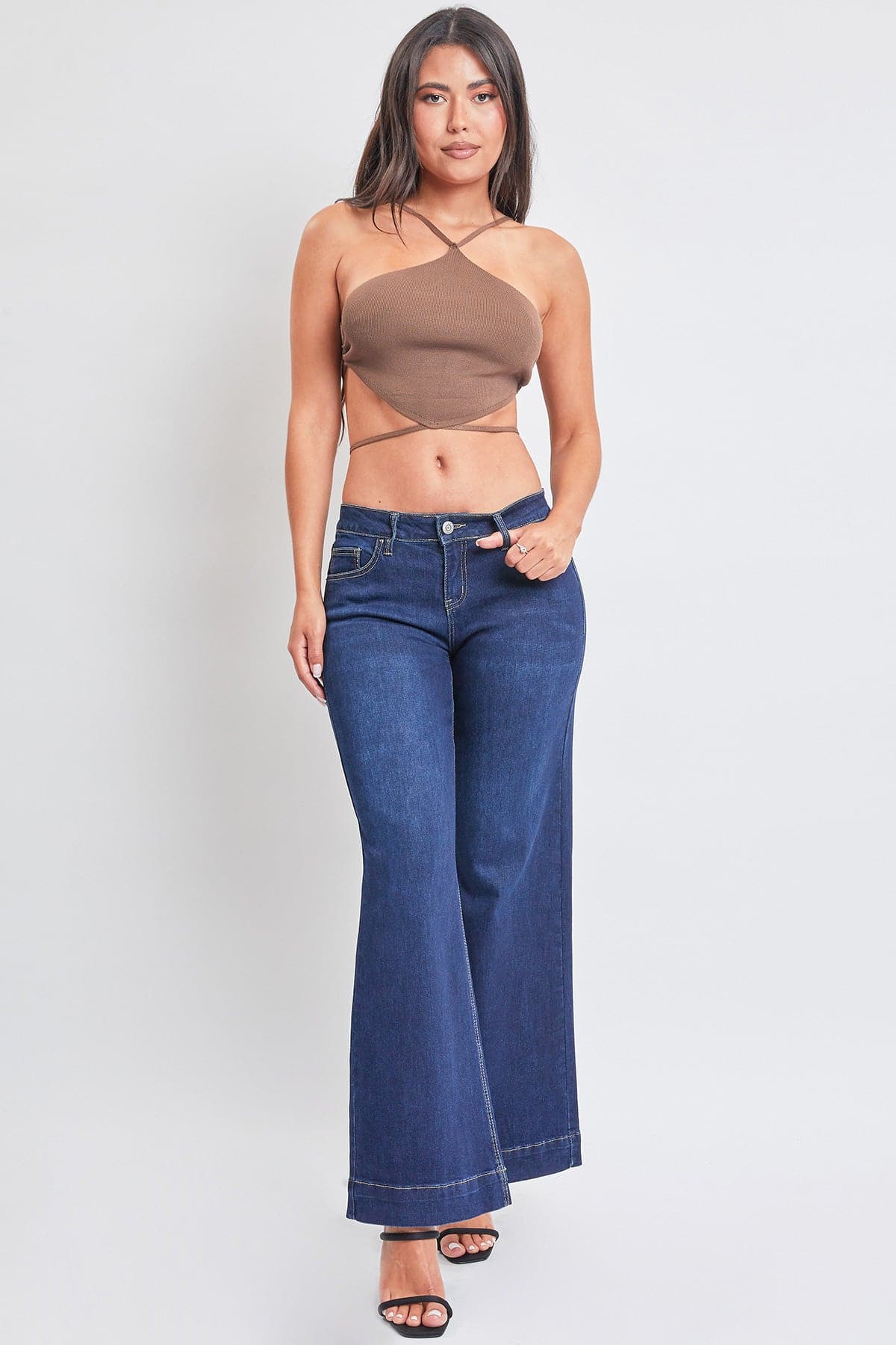 Women's Wide Leg Low Rise Jeans