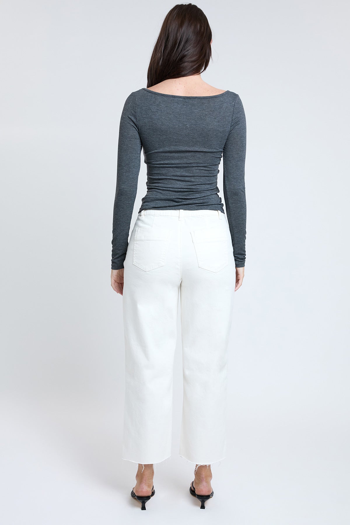 Women's Cropped Trouser Jeans Wide Leg Fit