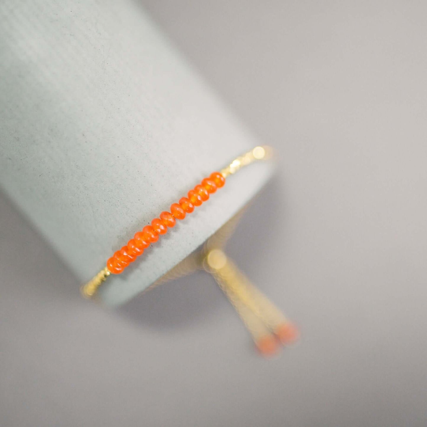 Blue Chalcedony Adjustable Stacking Bracelet