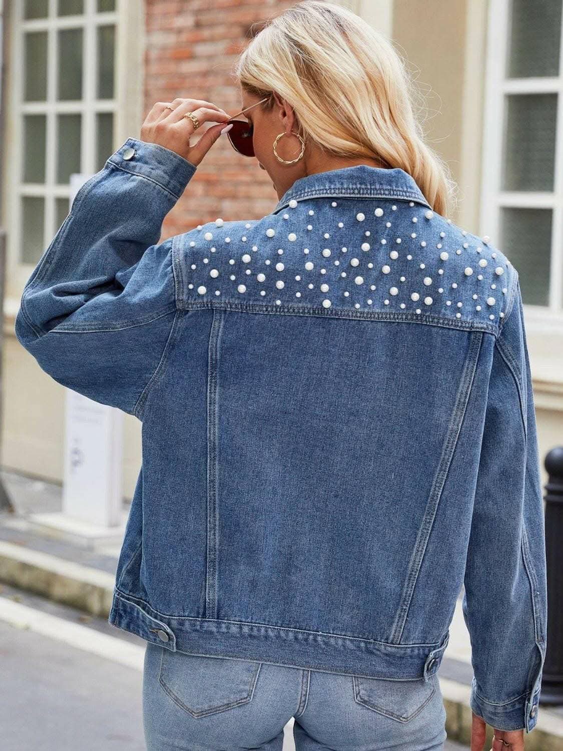 Denim Jacket Pearl Wash - With Pockets