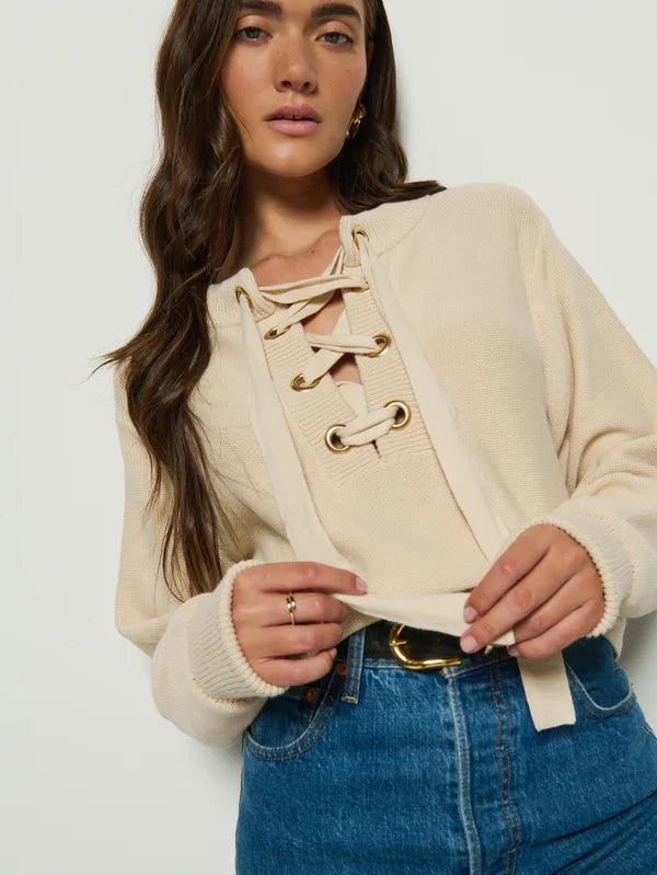 Nation Rory Sweater Parchment