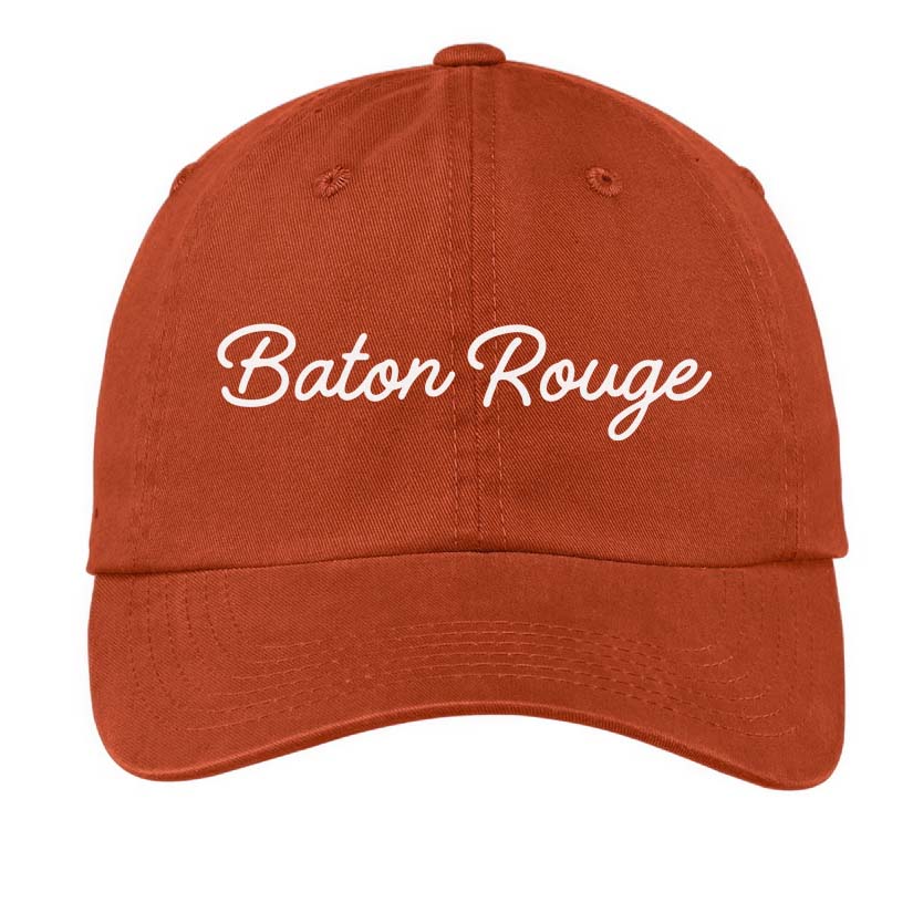 Baton Rouge Cursive Baseball Cap