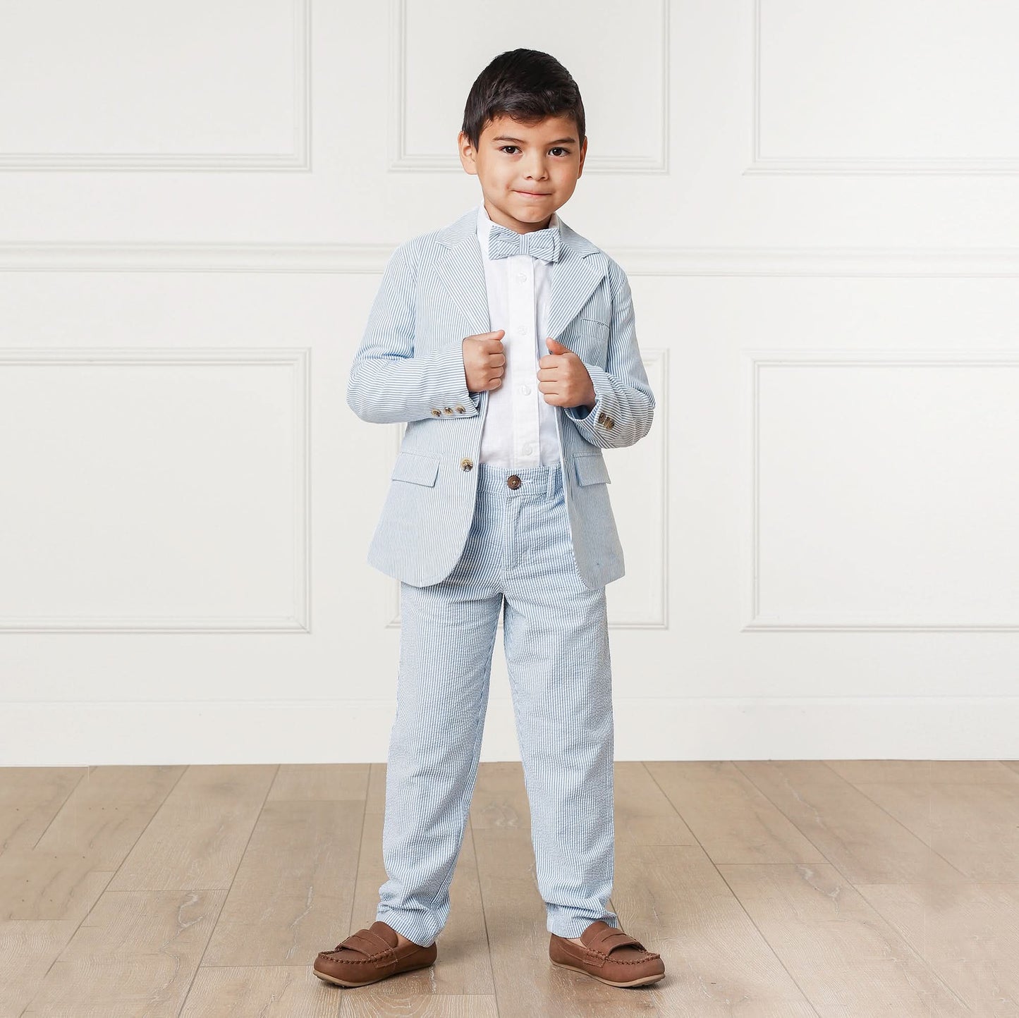Organic Seersucker Suit Pant