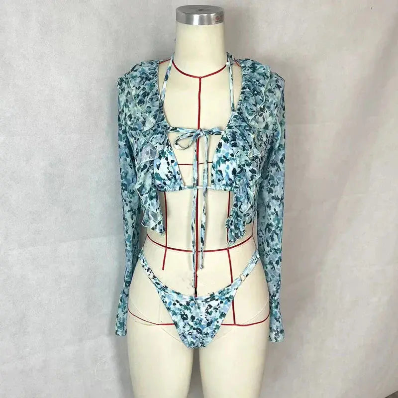 Sexikinis Swim Premium Shannon Three Piece Swimsuit for Stylish Beach Days - Premium Quality General | Fast Shipping & Returns