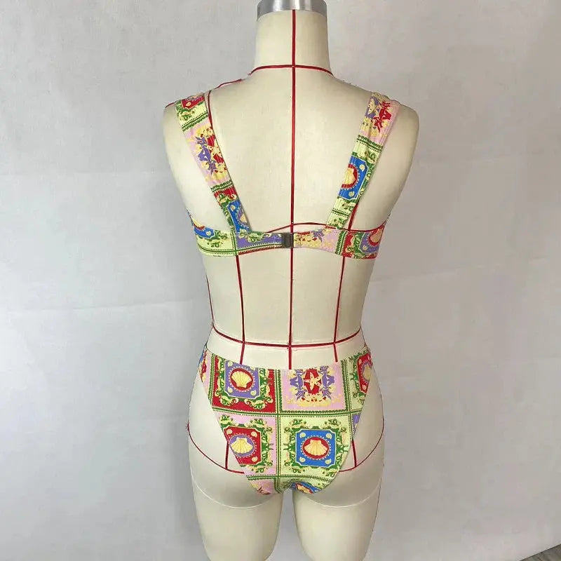 Sexikinis Swim Lala Bae Two Piece Women's Beach Swimsuit Trendy & Premium