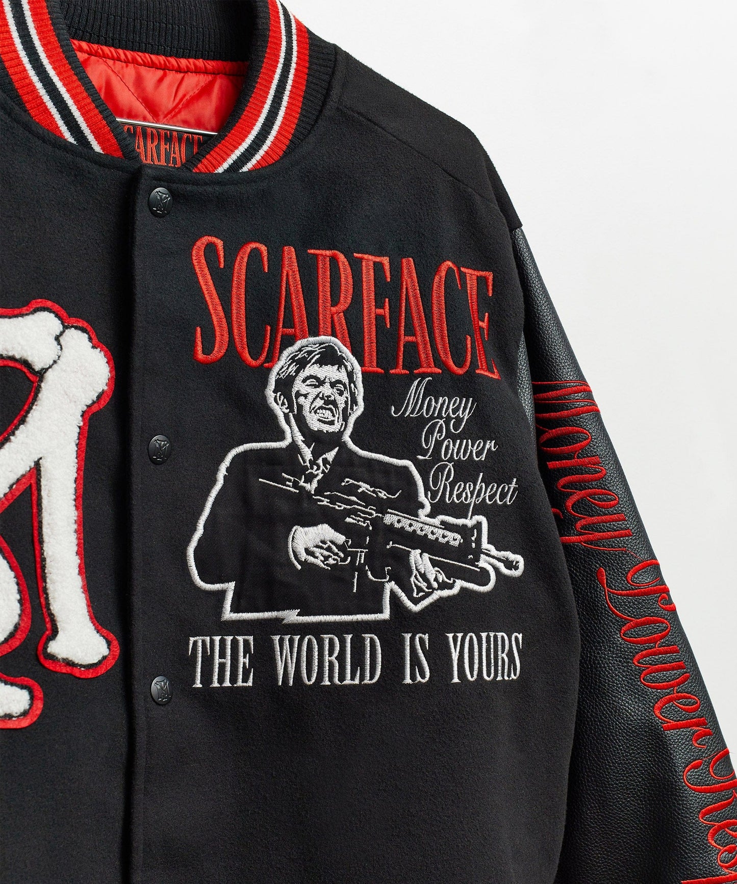 Scarface The World Varsity Jacket - Black