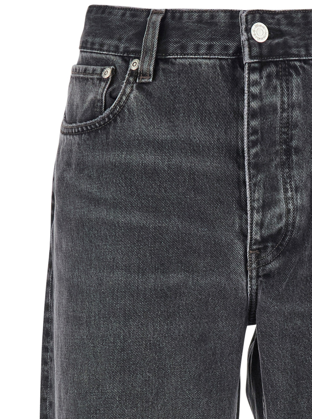 Organic Cotton Jeans in Washed Black