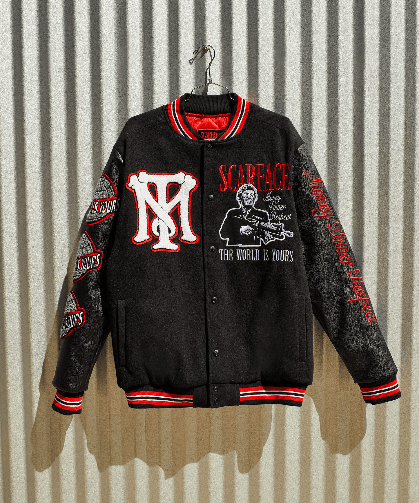 Scarface The World Varsity Jacket - Black