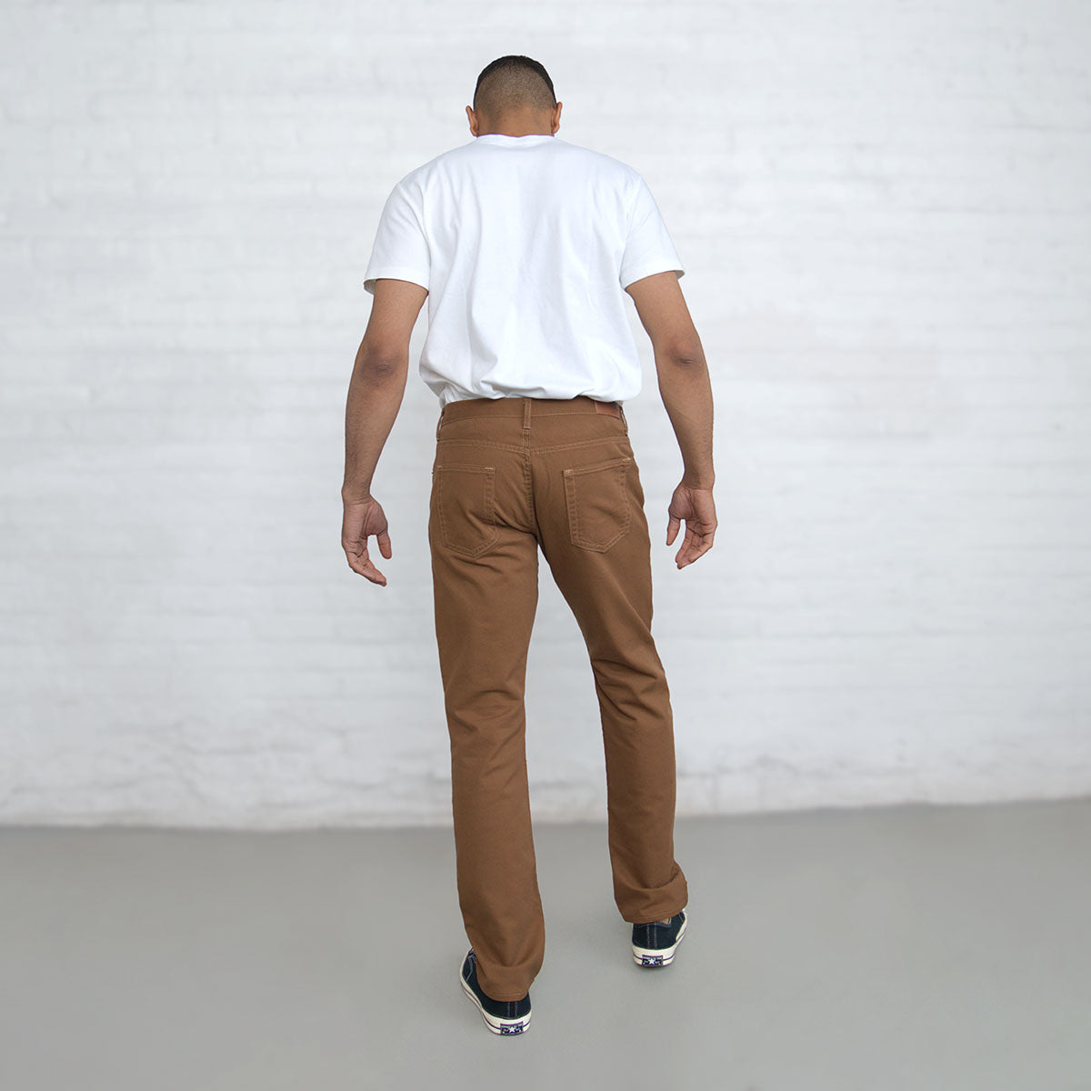 100% Cotton Tailored Fit Brown