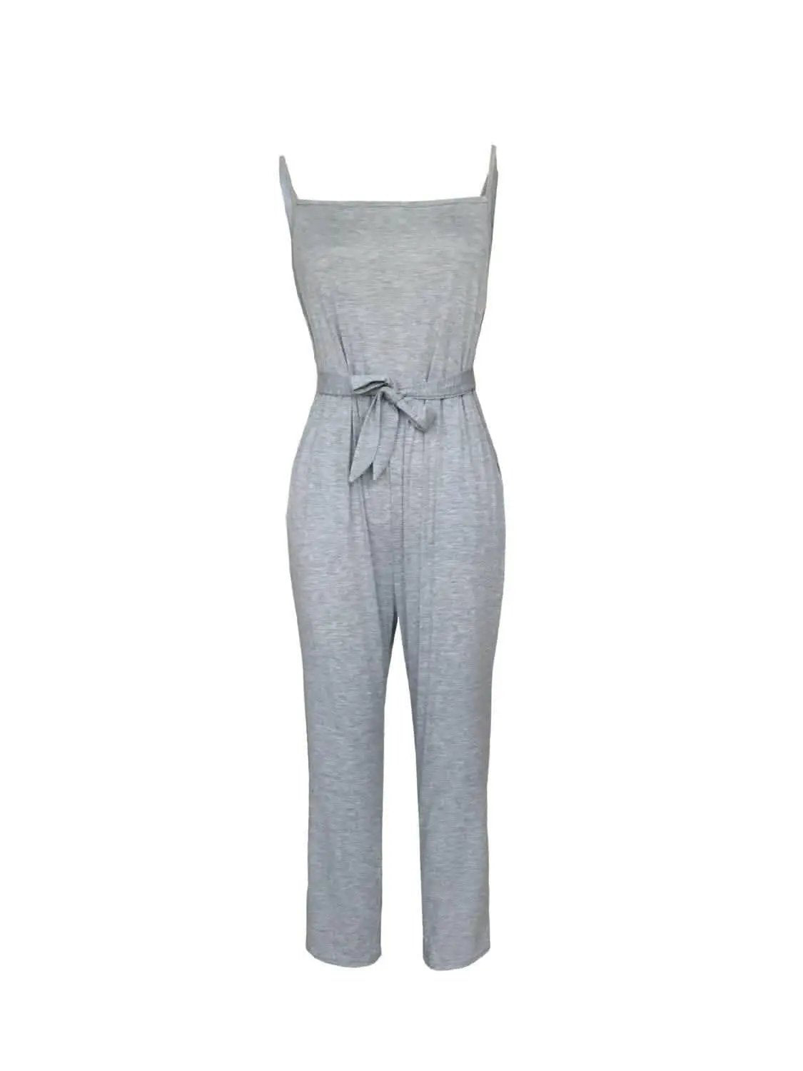 Trendsi just arrived - Tied strap square neck jumpsuit