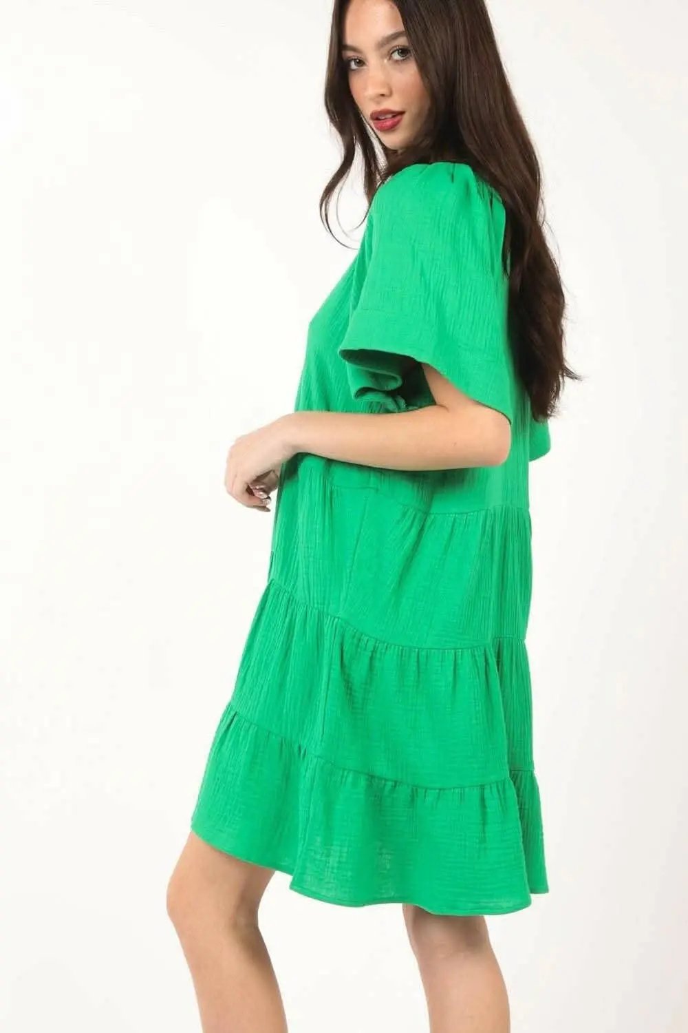 Ruffled Tiered Dress - Alluring Elegance