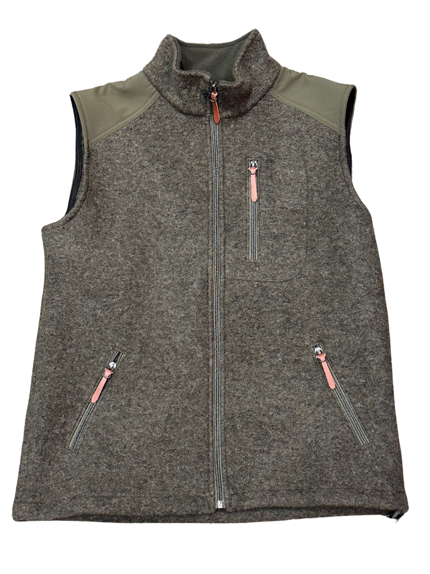 Washable Forest Green Wool Vest