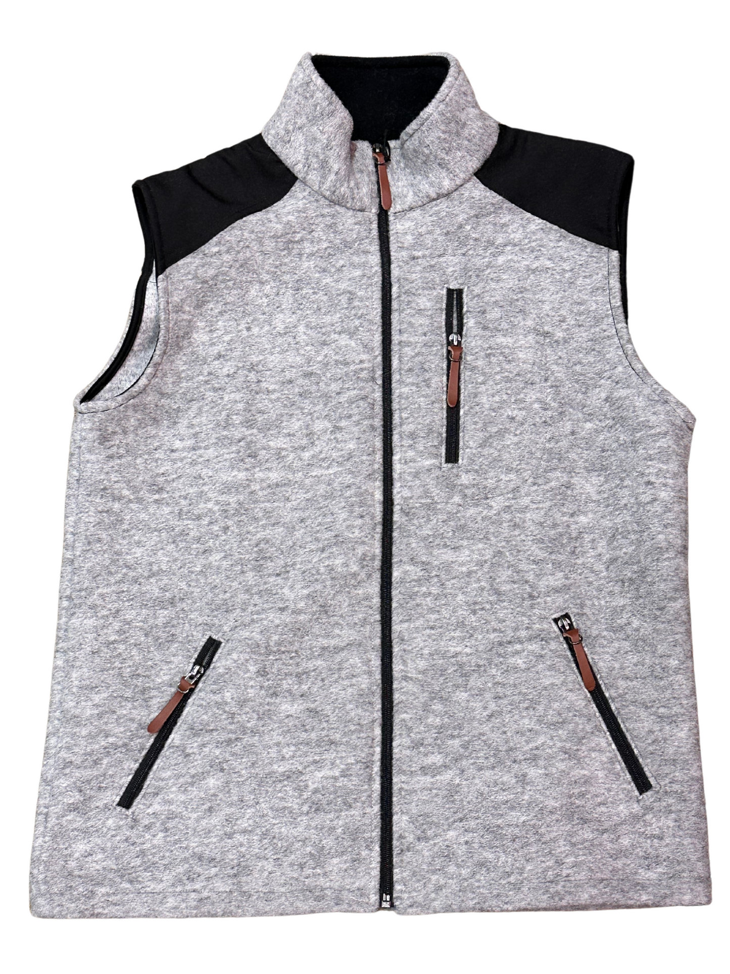 Washable Grey Wool Vest