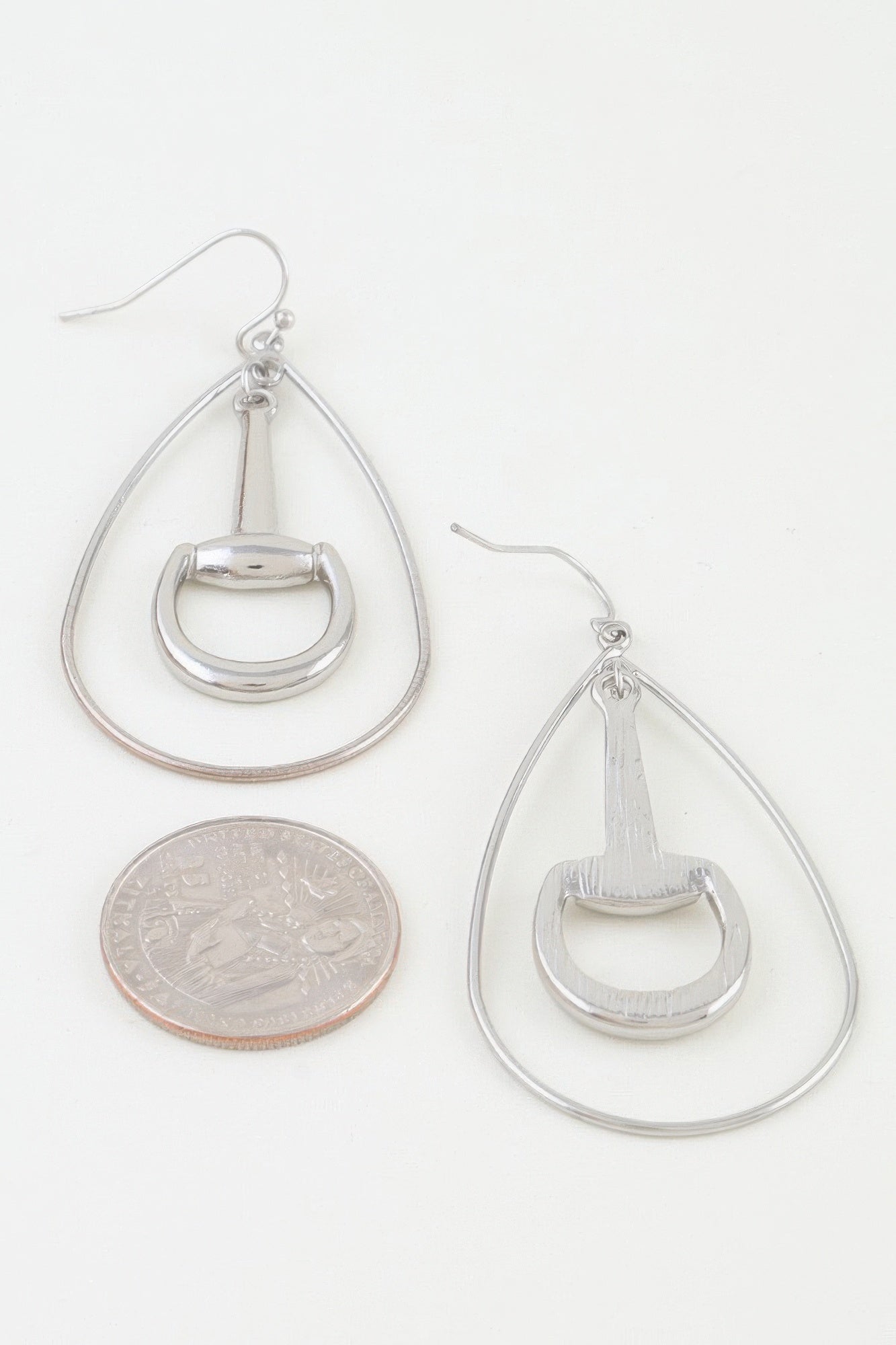 Women's Drop Earrings Modern Toggle Teardrop BYMANYC ® New York CONTEMPORARY SCULPTURAL FRAME DANGLE - New Collection