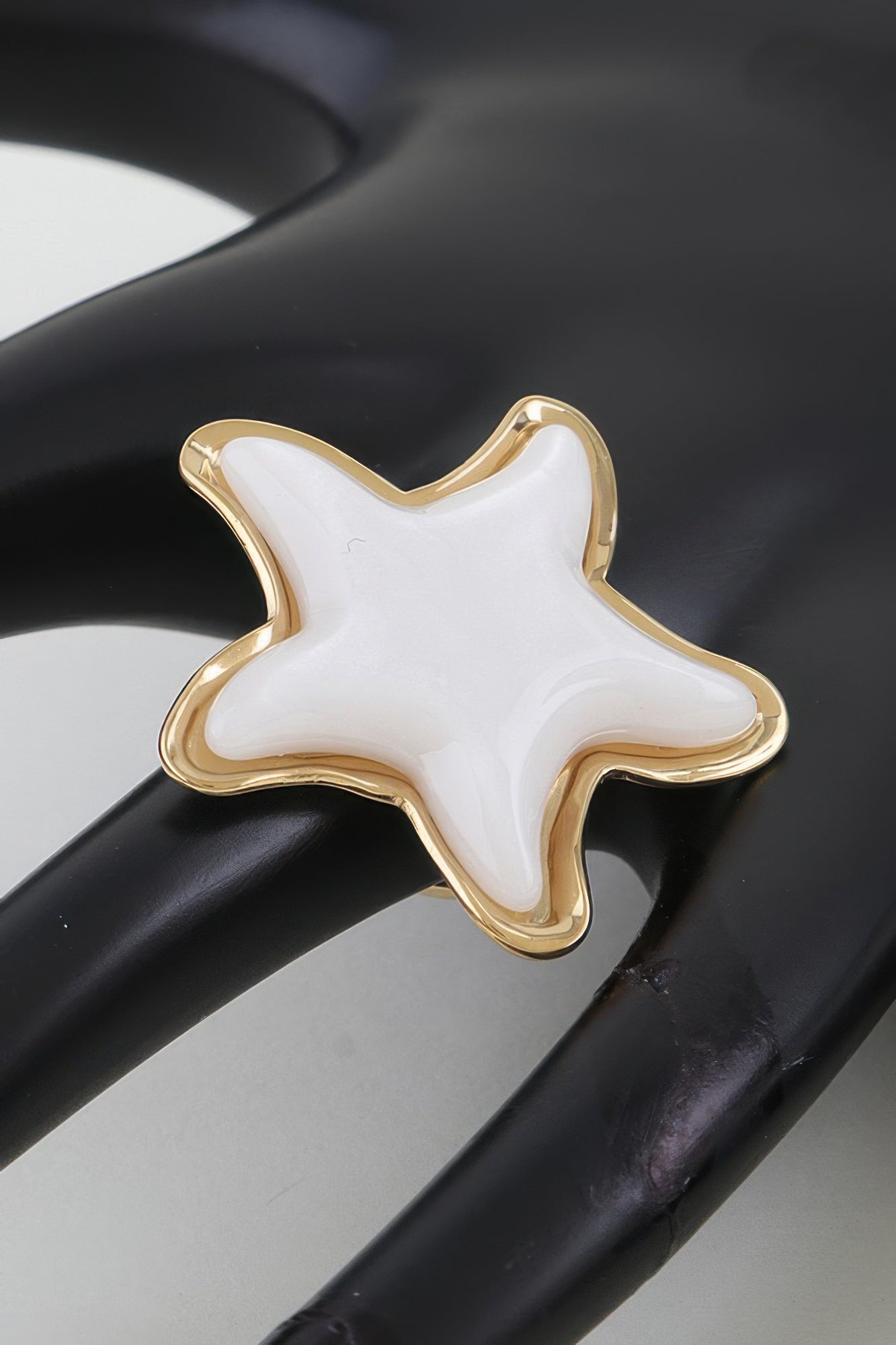 Women's Statement Ring Swimming Star BYMANYC ® New York CELESTIAL CELEBRATION SCULPTURAL BAND - New Collection