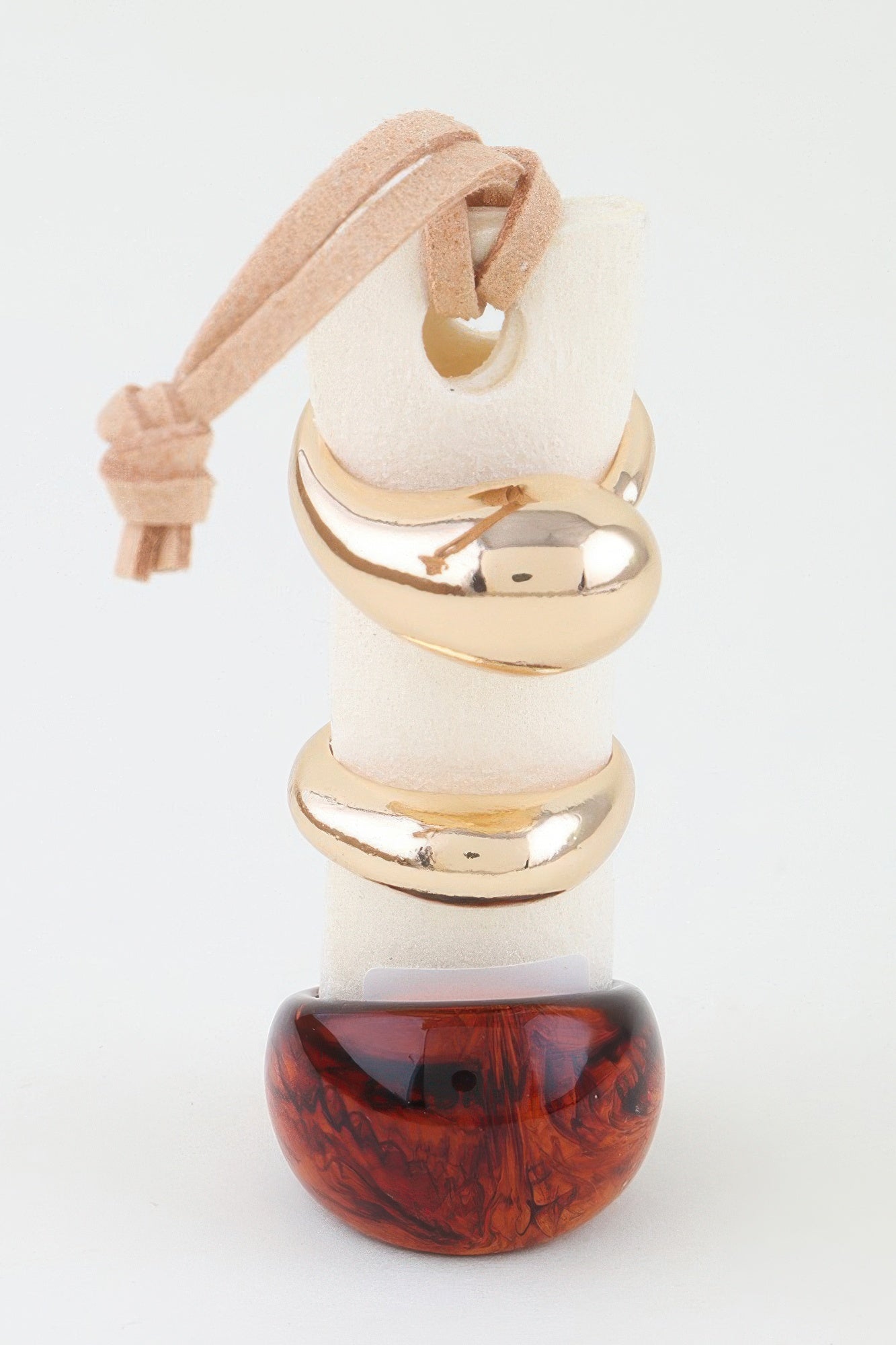 Women's Ring Set Modern Polished Marble Stone BYMANYC ® New York SCULPTURAL GEOMETRIC STACKABLE RINGS - New Collection