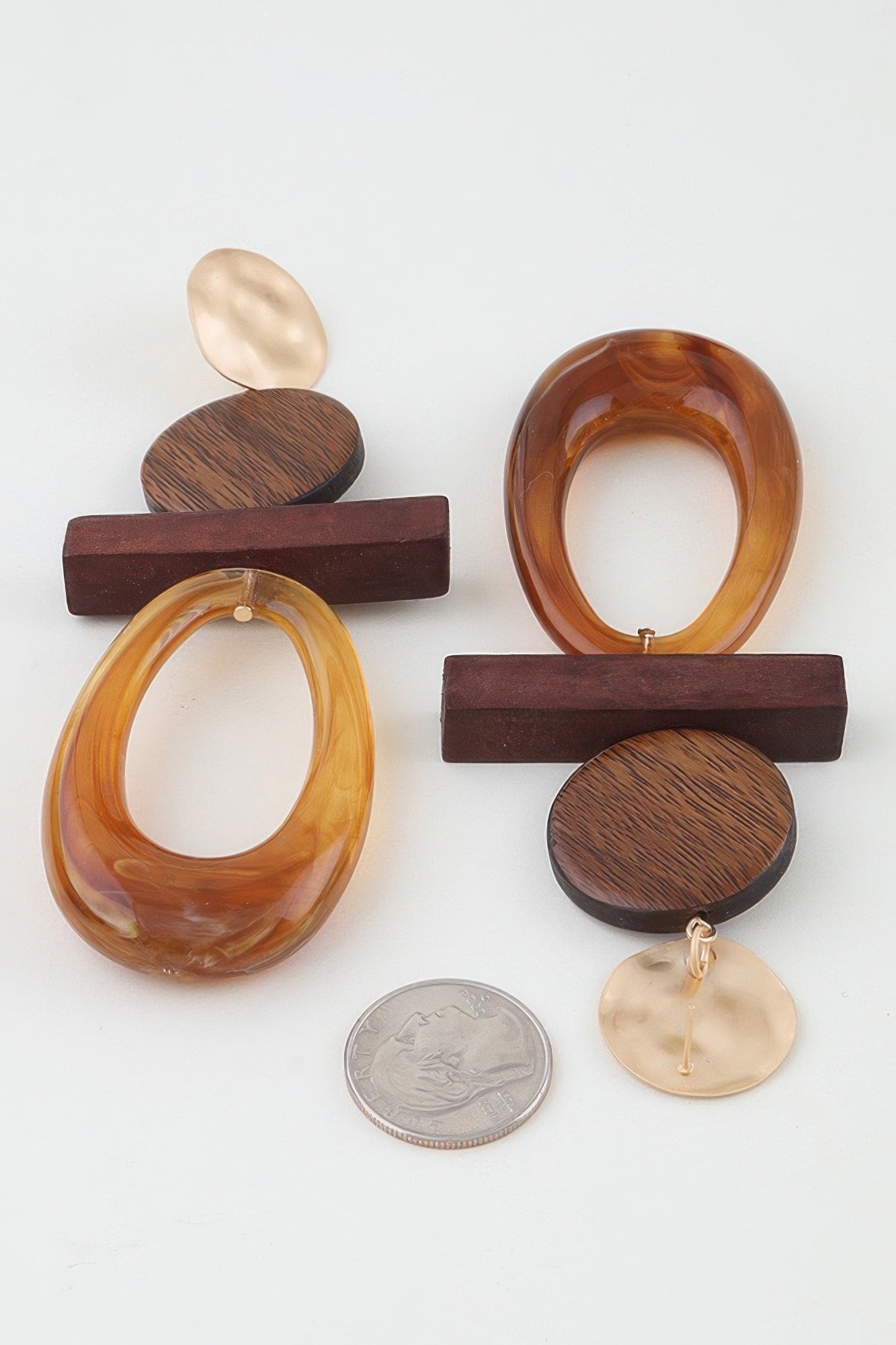 Women's Drop Earrings Modern Earth BYMANYC ® New York ORGANIC NATURAL STONE DANGLE - New Collection
