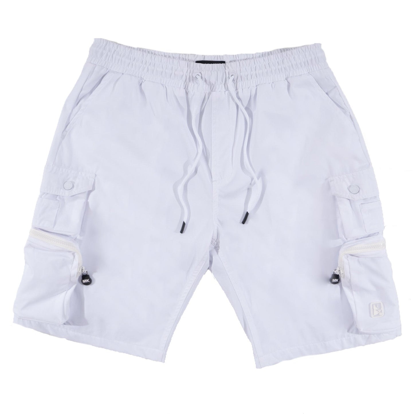 M633 Colton Nylon Spandex Cargo Shorts - White