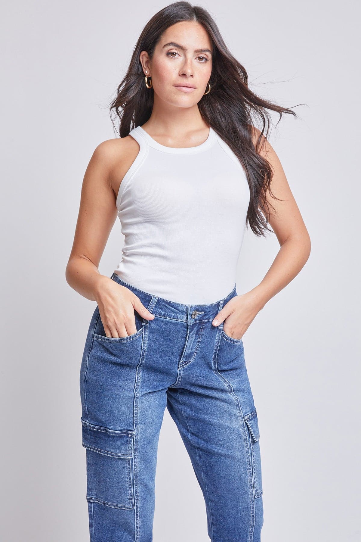 Women's Cargo Mid Rise Pants