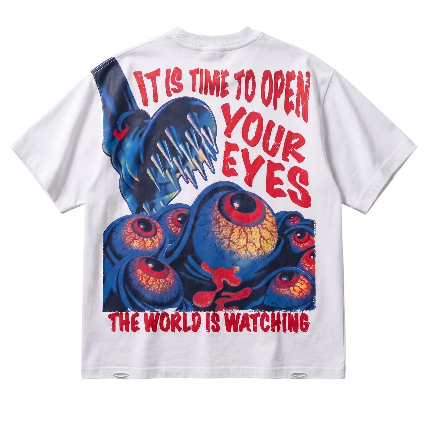 M360 The World is Watching Oversized T-shirt - White